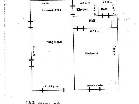 1 Bedroom Floor Plan