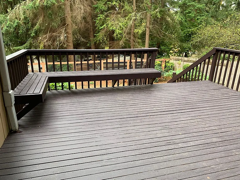 Large entertainment deck.