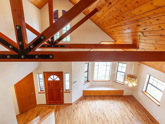 Looking down from upper level