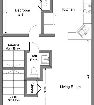 907 E. Huron #2 - 2nd Floor