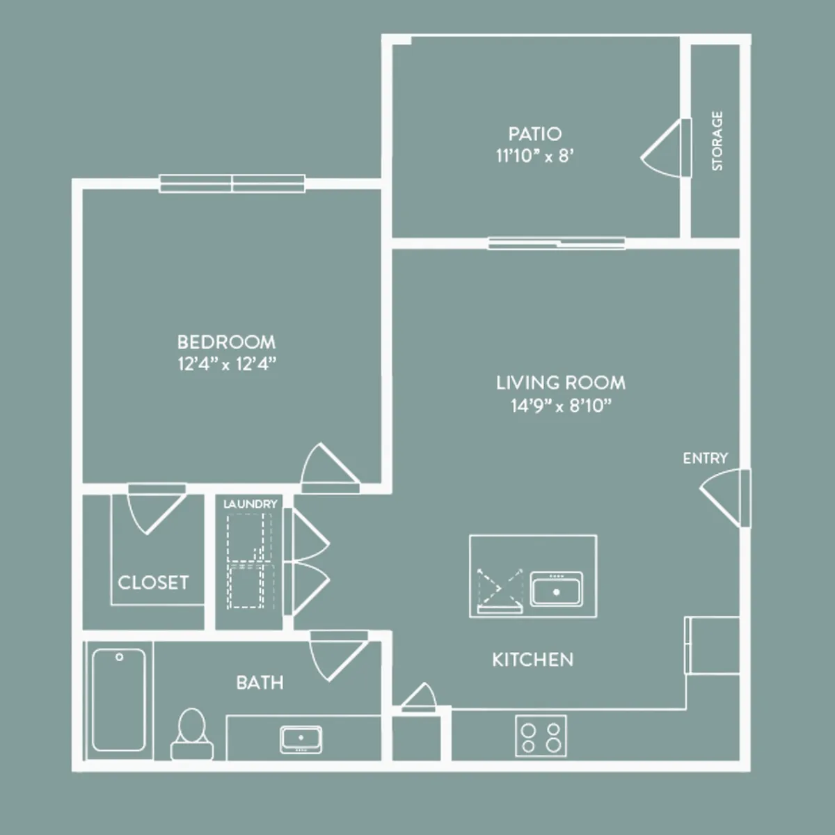 Floor plan A1 Crockett
