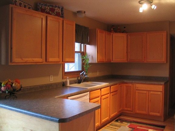 Birch cabinets, hardwood floor, and new appliances! 