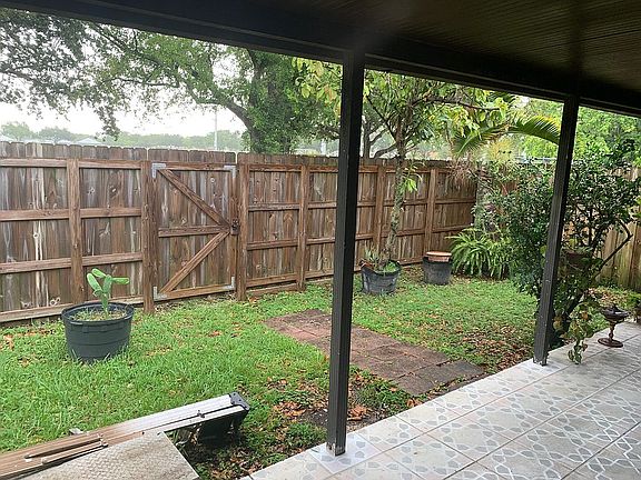 Terrace overlooking park