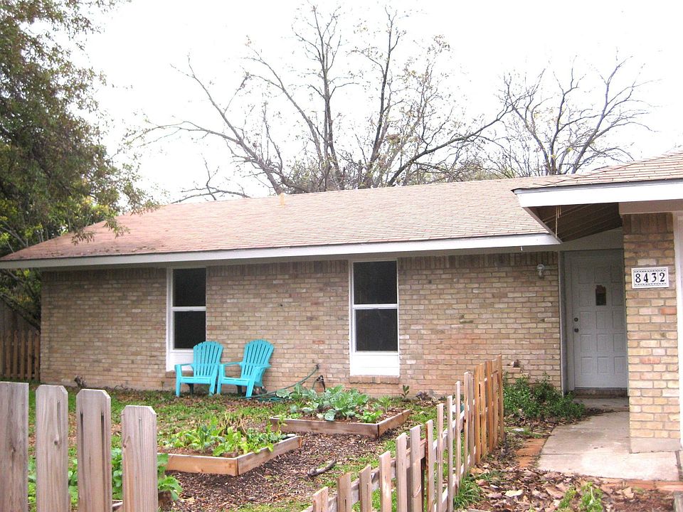 House is set back from street