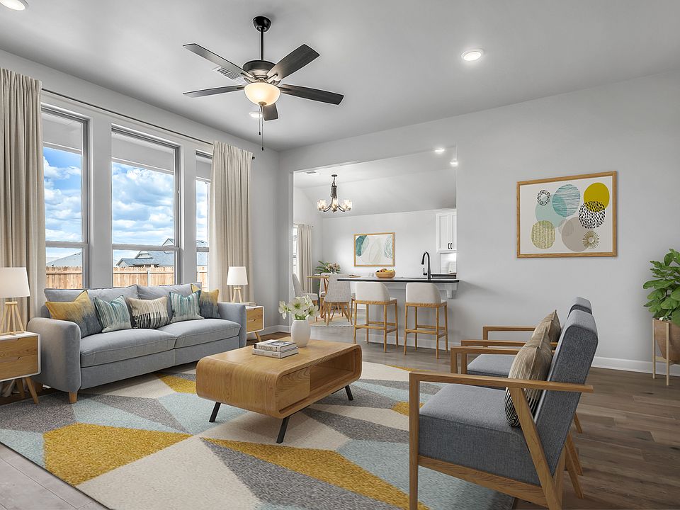 Living Room, Kitchen Dining Area