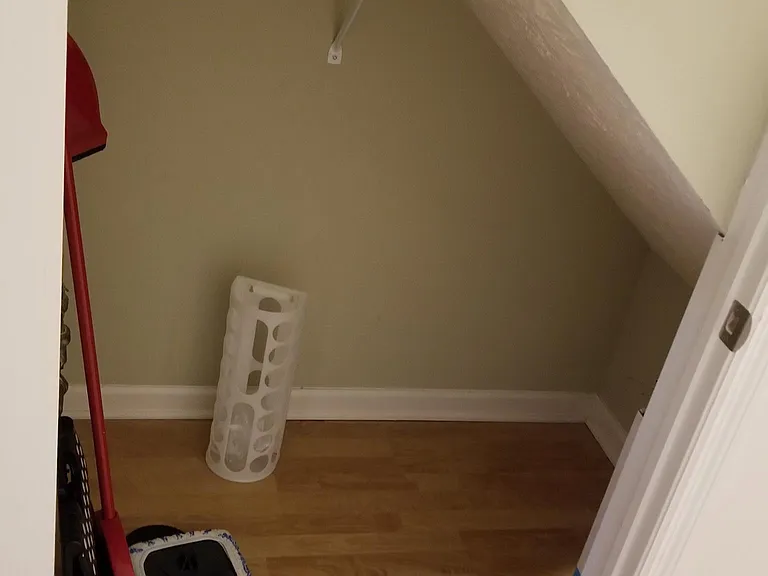 extra storage below the stairs