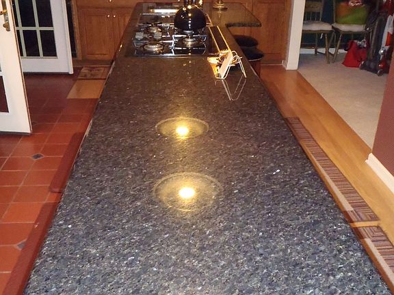 12' island with cooktop, grille, sink 