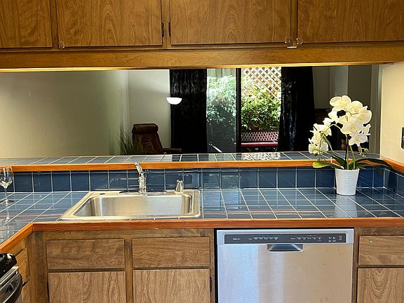 Kitchen with stainless steel appliances