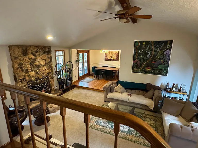 Living room from landing