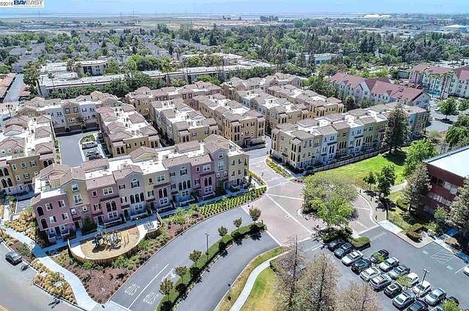 Aerial view of the community, the home is in the middle section of the community .