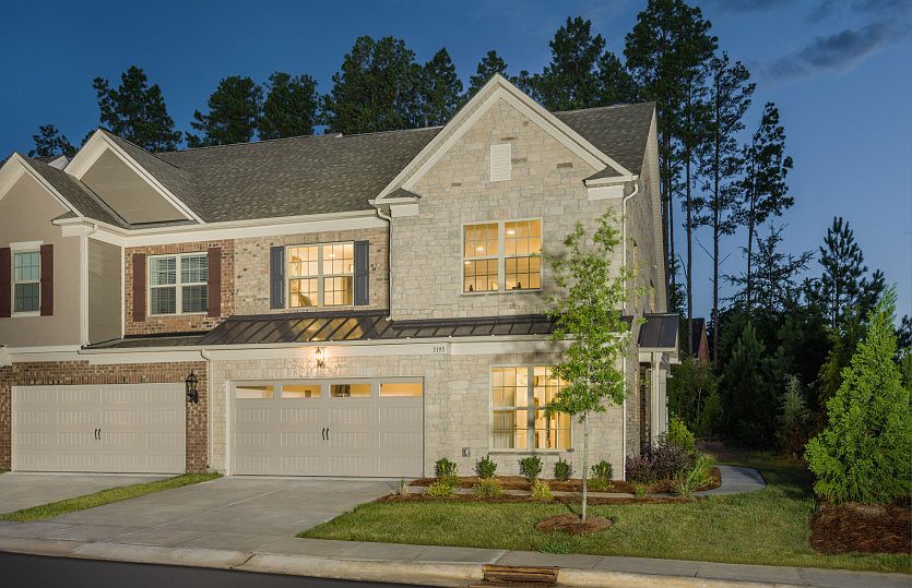 Montana Exterior 6 features stone and covered front door