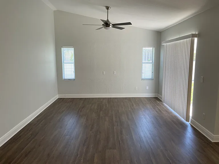 Family room (pic) from kitchen.