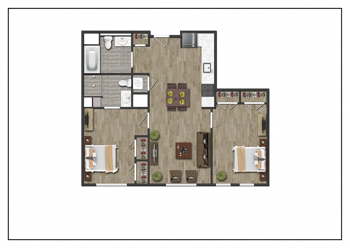 Floor plan 2B