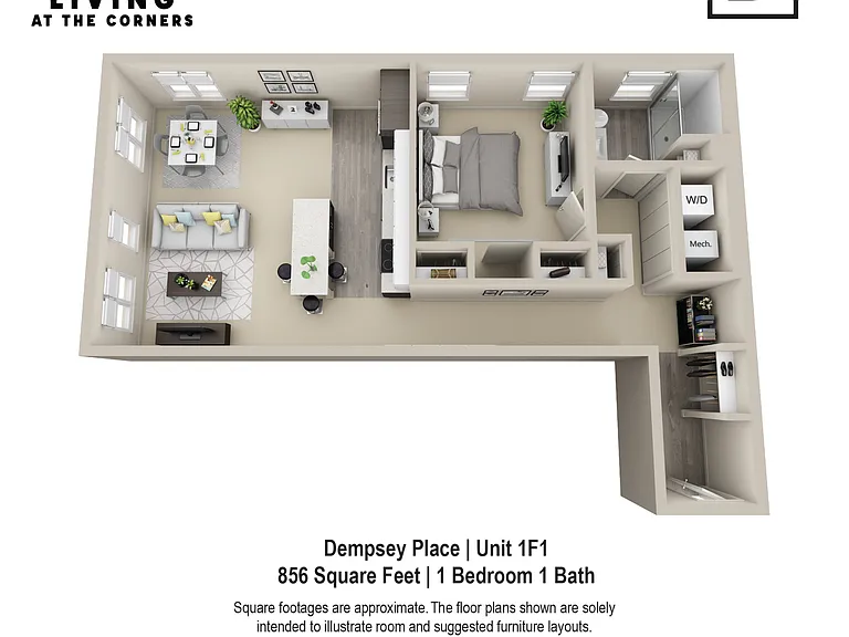 Dempsey Place Unit Style 1F1 Dempsey Place Unit Style 1F1