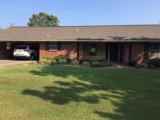 Landscaped front yard