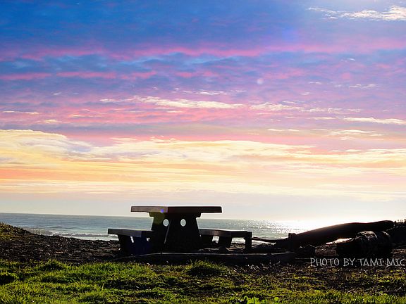Crescent Beach at sunset