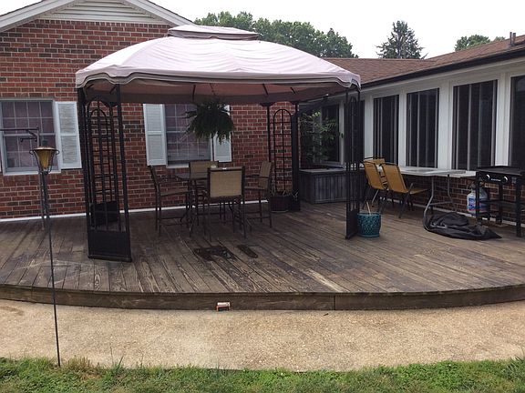 Two decks out back