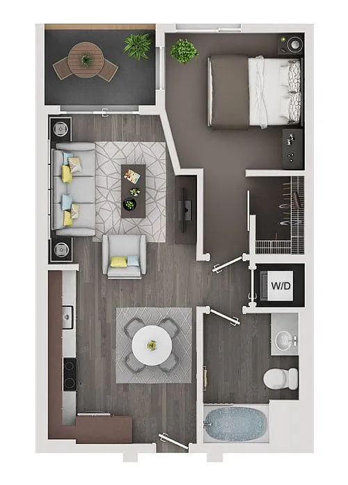 Floor plan 1/1 Small