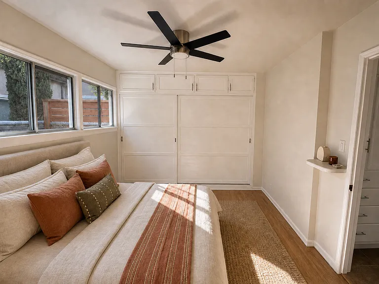 VIRTUALLY STAGED - back bedroom