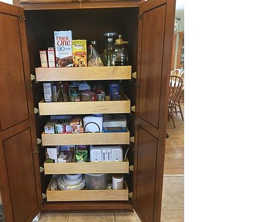 Pull out drawers in the kit...