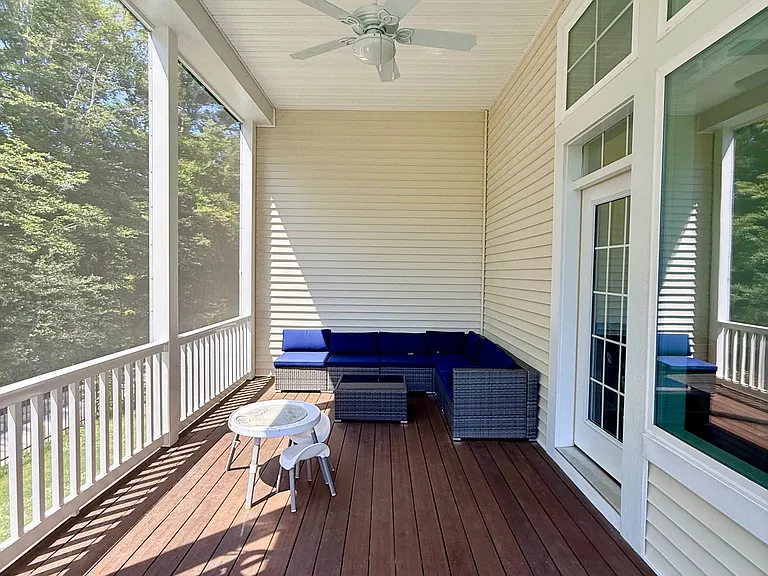 Screened in deck off living room