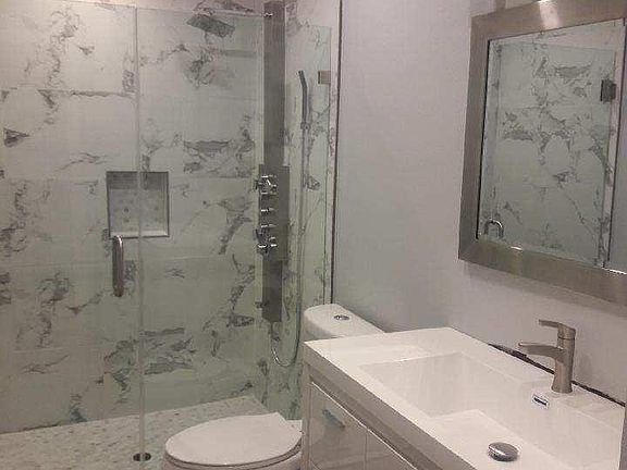 Master Bathroom ensuite includes body shower