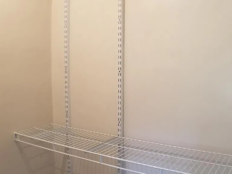 Top and Bottom closet shelves