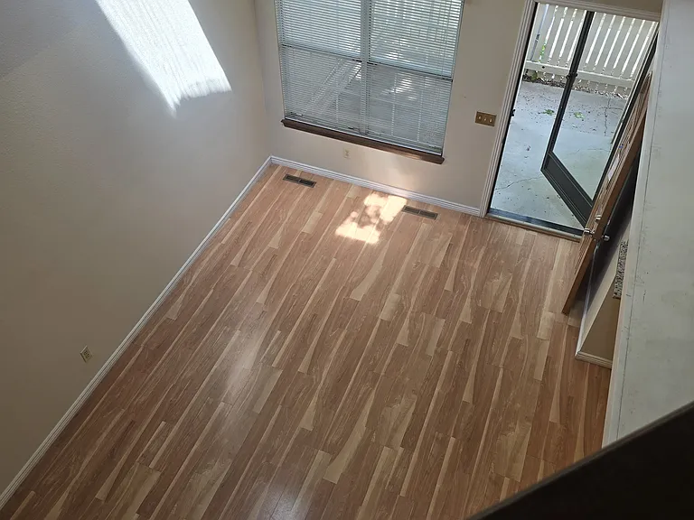 View of Front Door from Upstairs Loft