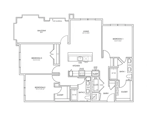 Floor plan Pecan