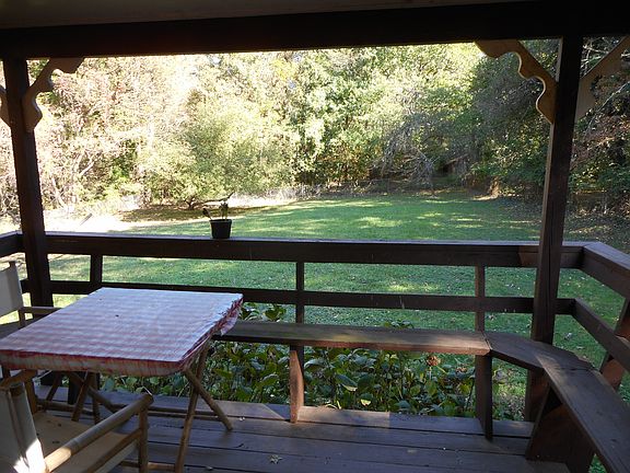 Back deck with great view