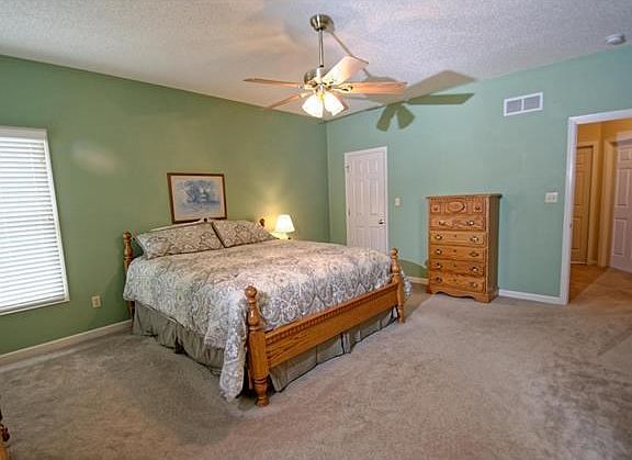 Master bedroom with walk in closet.