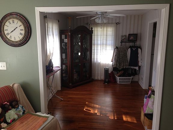 Looking from the living room into the dining room.