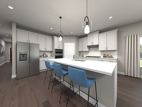 Prep dinner in the kitchen while entertaining guests.