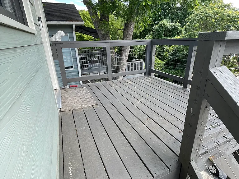 Private rear deck