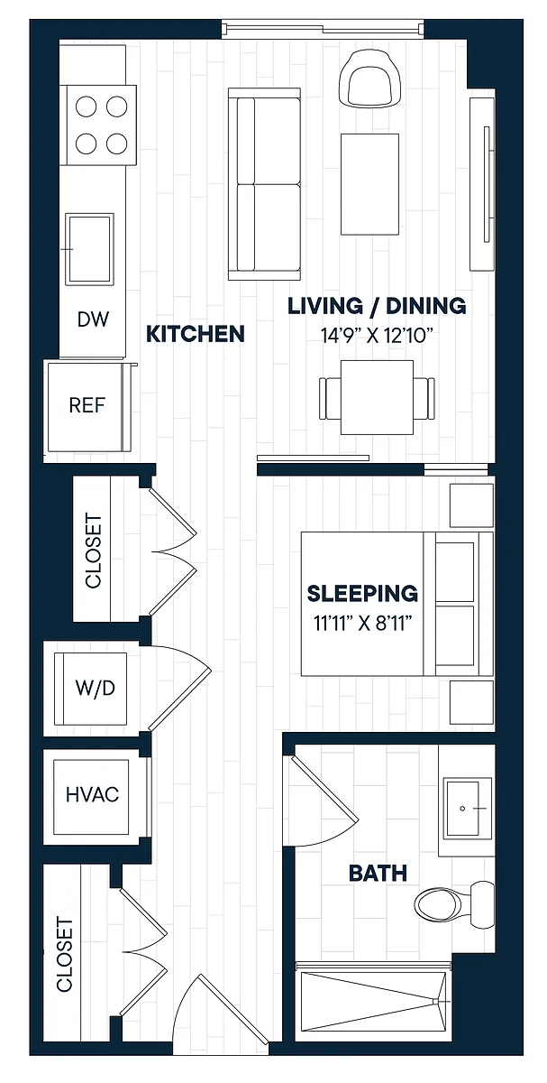 Floor plan Studio-S2
