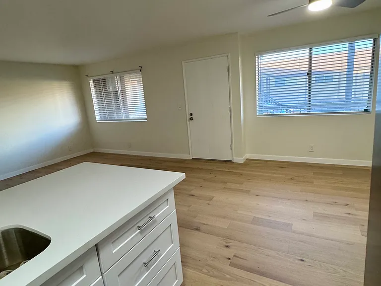 Kitchen, dining, living room
