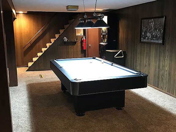 Basement bar area