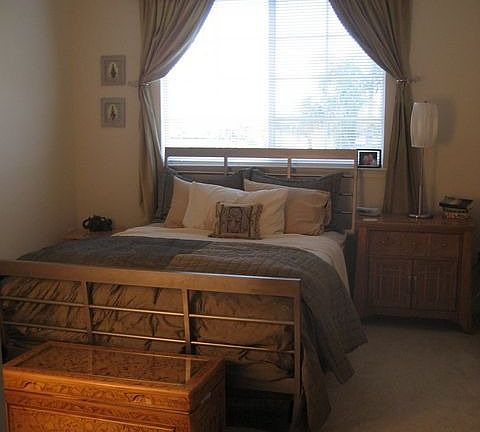 Bedroom with walk in closet
