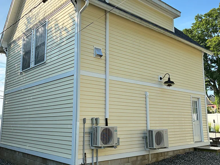 Back of carriage house with private entrance
