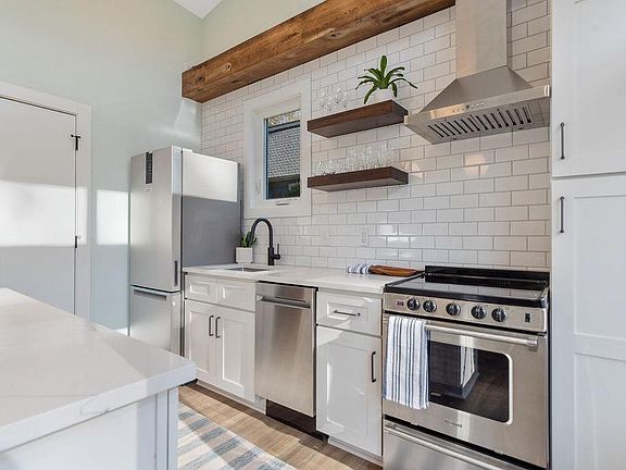 Stainless steel appliances.