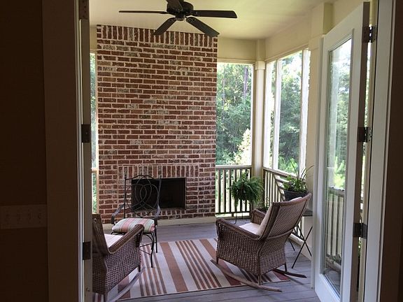 Porch with Fireplace