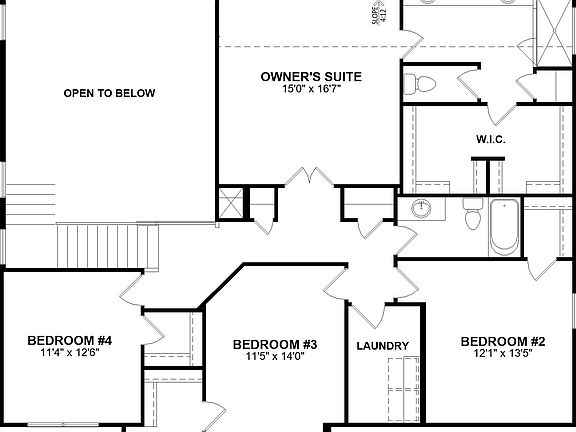 floor plan second level