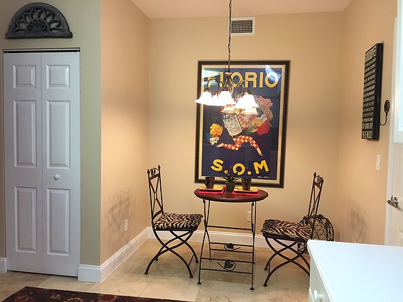 Bistro set in kitchen
