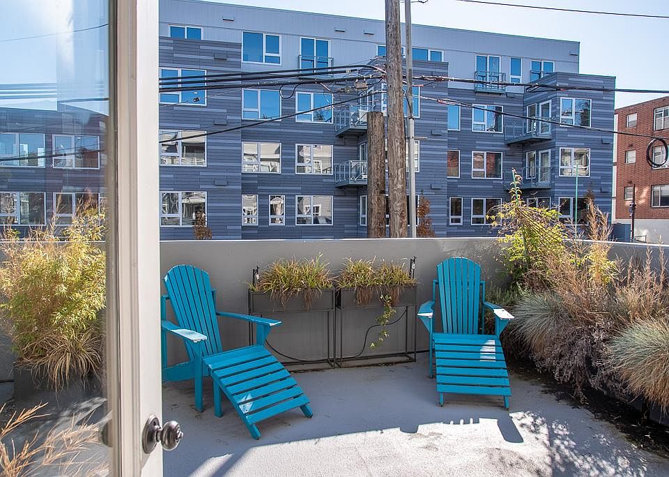 Unit 204 at Wilson court. This is a private patio for this home