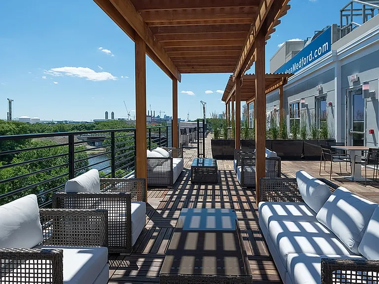 Rooftop deck with social hubs and amazing views