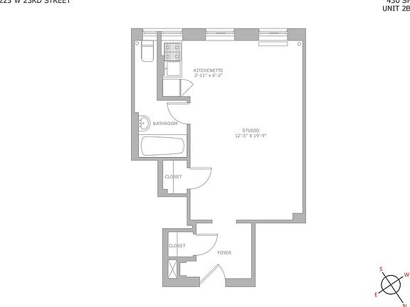 2nd image of 225 W 23rd St APT 2B