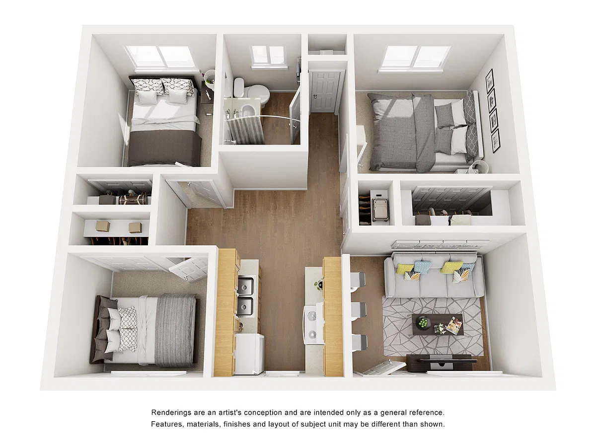 Floor plan C3 - 3 Bed/1 Bath