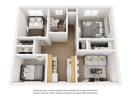 Floor plan C3 - 3 Bed/1 Bath