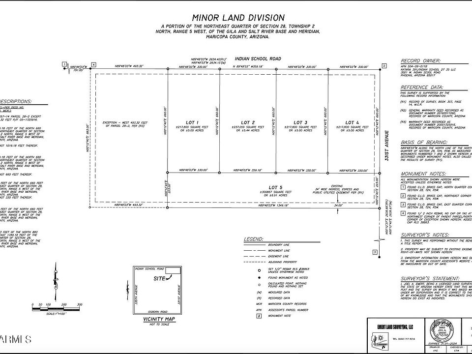 1st image of 333rd Ave W Indian School Road Lot 2
