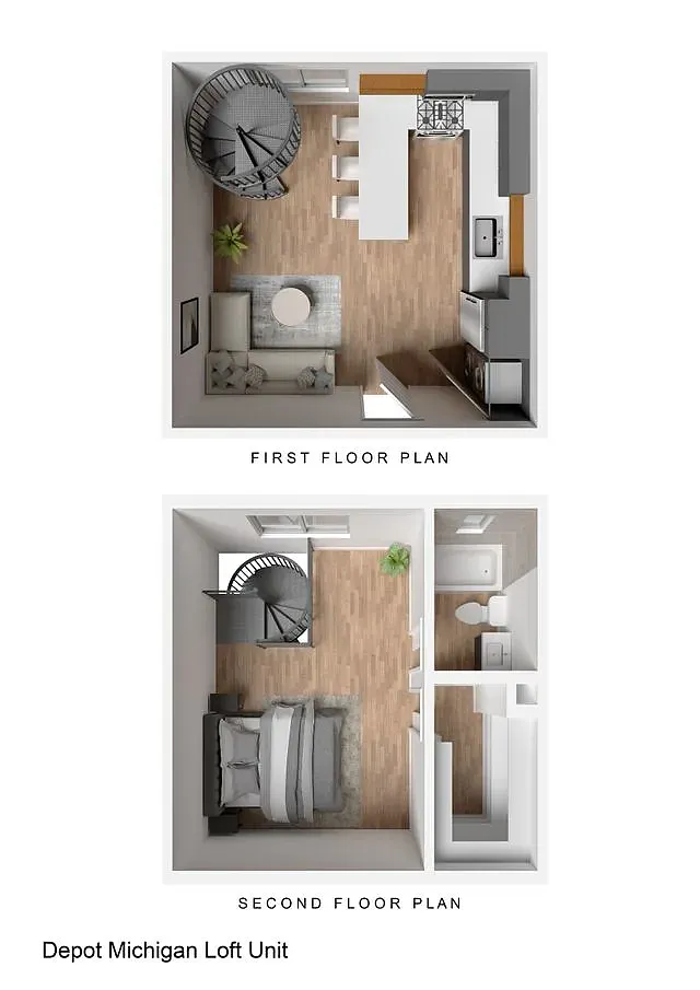 Floor plan Depot Michigan Location 1521-05
